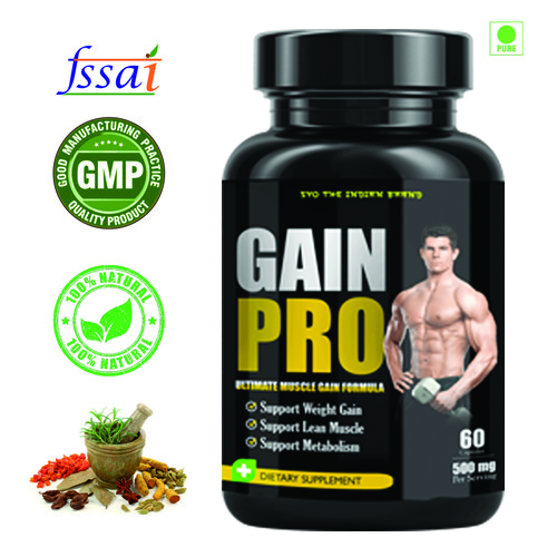 Weight Gain Ayurvedic Medicine GAIN PRO CAPSULE FOR INCREASE YOUR WEIGHT AND MAS