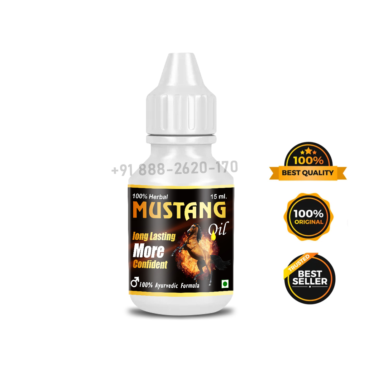 Mustang Oil For Men 100% Ayurvedic & Herbal Formula